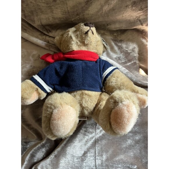 VTG Bialosky & Friends Gund 6" Plush Teddy Bear Sailor Scarf Stuffed Tags 1982 - Picture 8 of 16